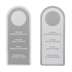 Zawieszka na drzwi szaro-biała